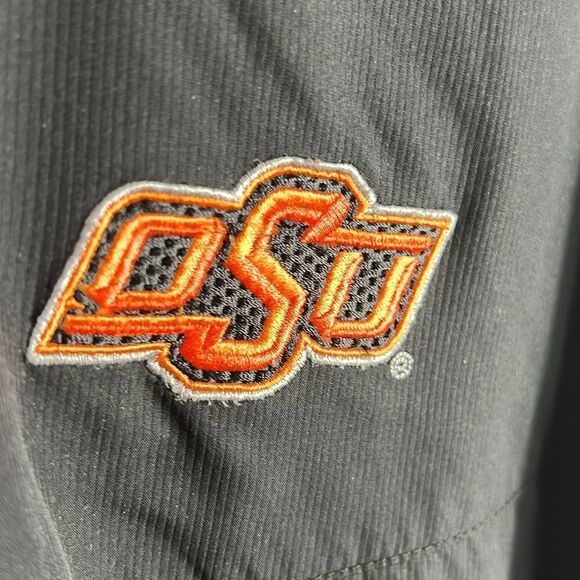 🏈🏀 Vintage OKLAHOMA STATE COWBOYS Nike 1/4 Zip Lightweight Pullover Jacket Sz - Picture 6 of 11